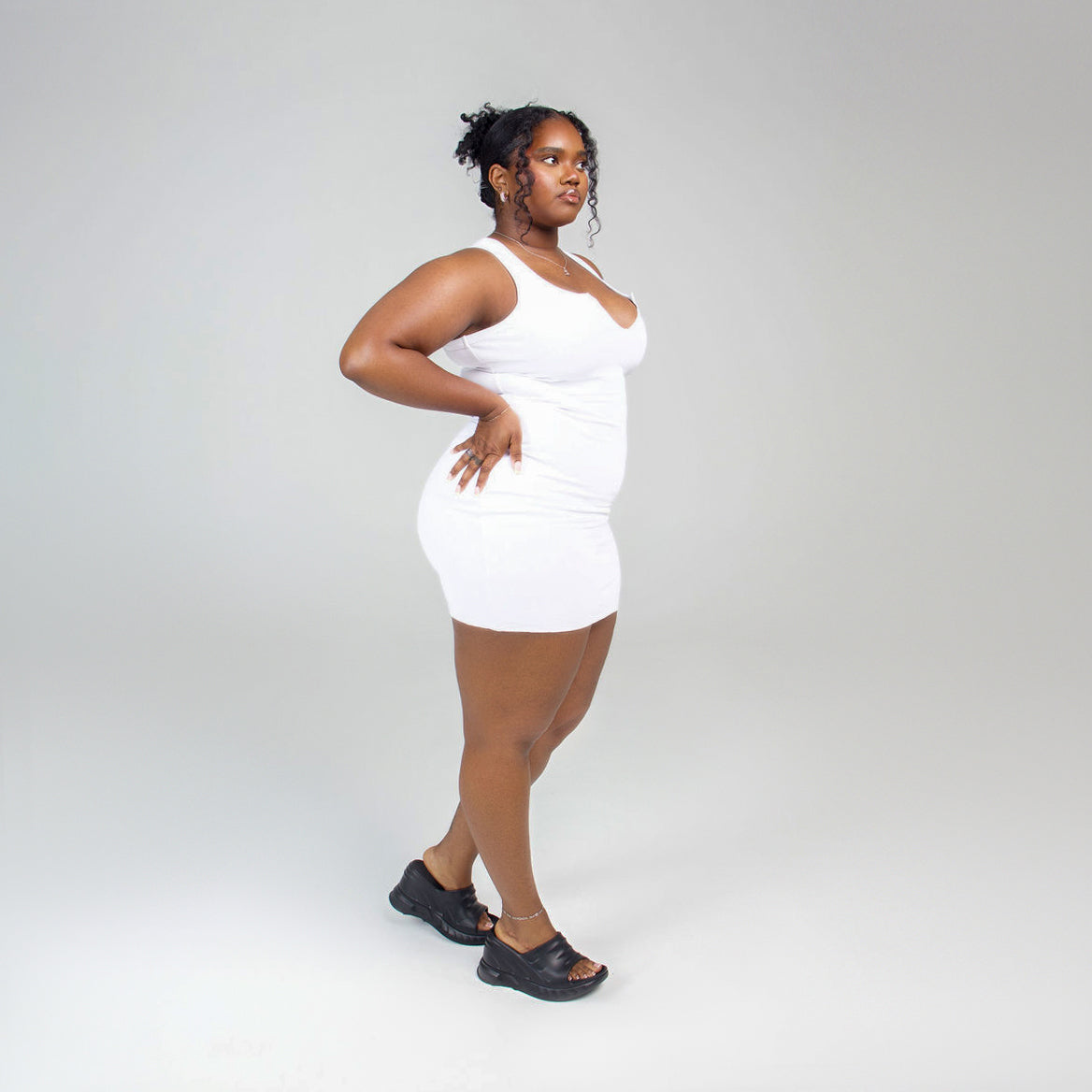 NOTCH TANK DRESS