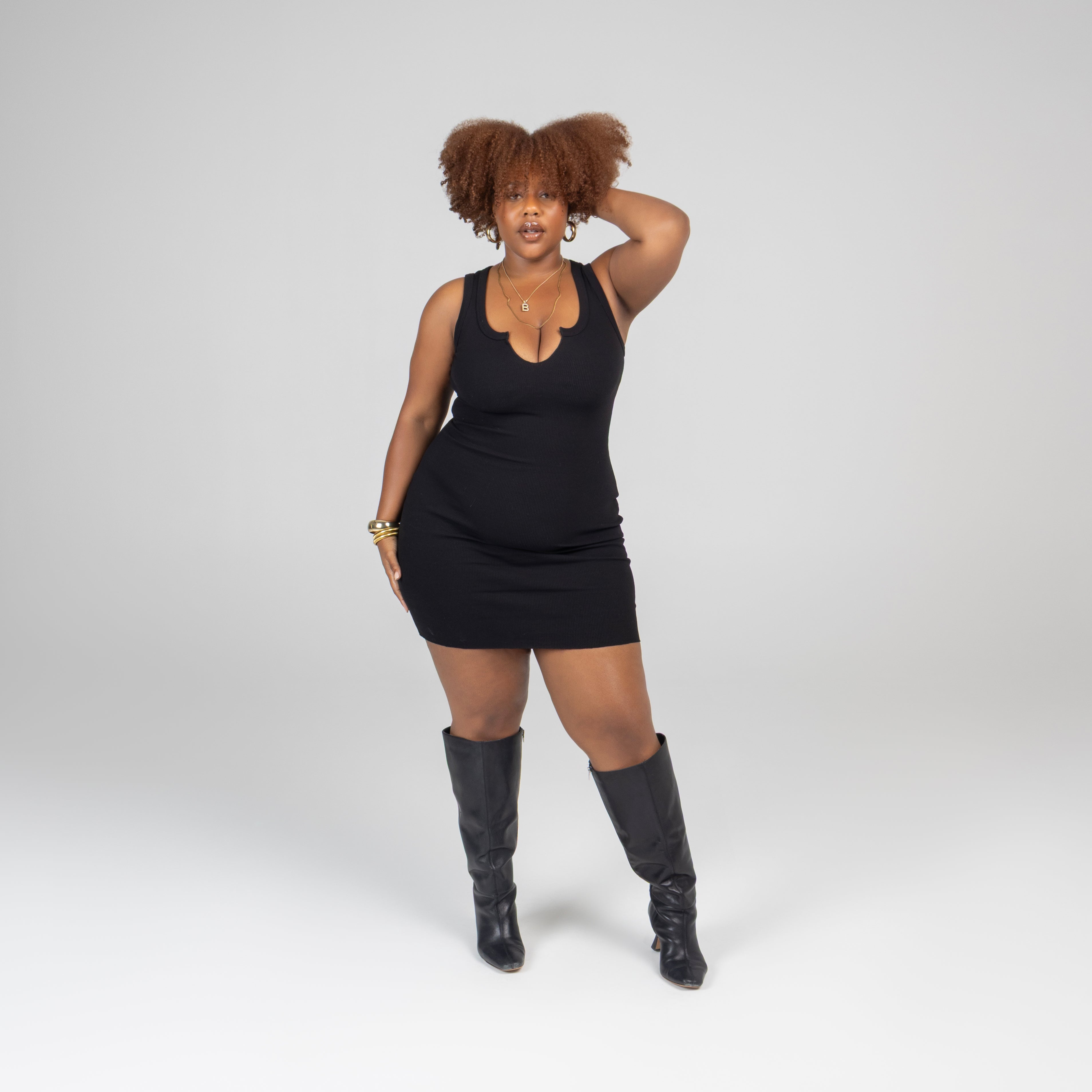 NOTCH TANK DRESS