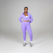 LIFESTYLE CROP ZIP ULTRAVIOLET