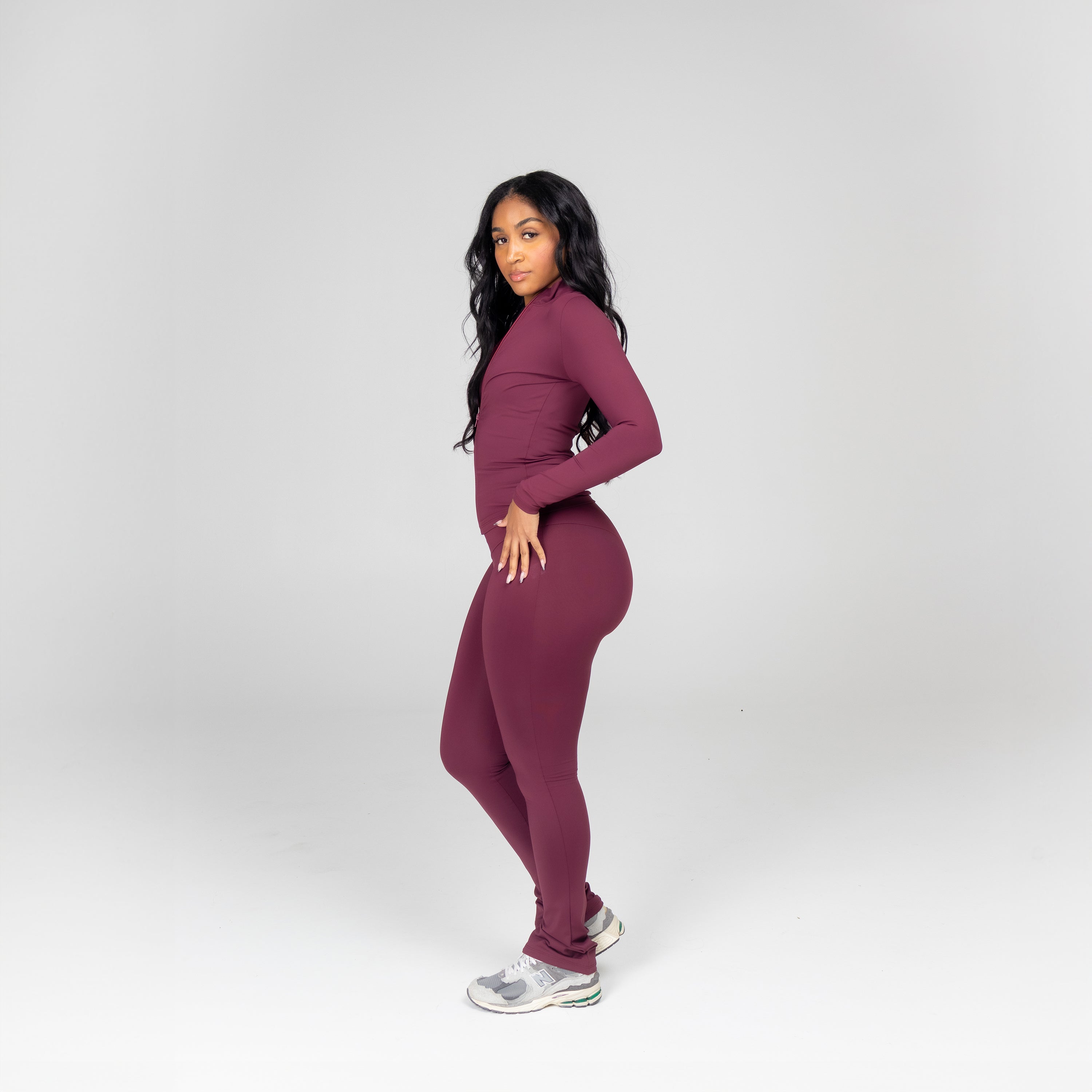 LIFESTYLE LEGGING FLARE WINE