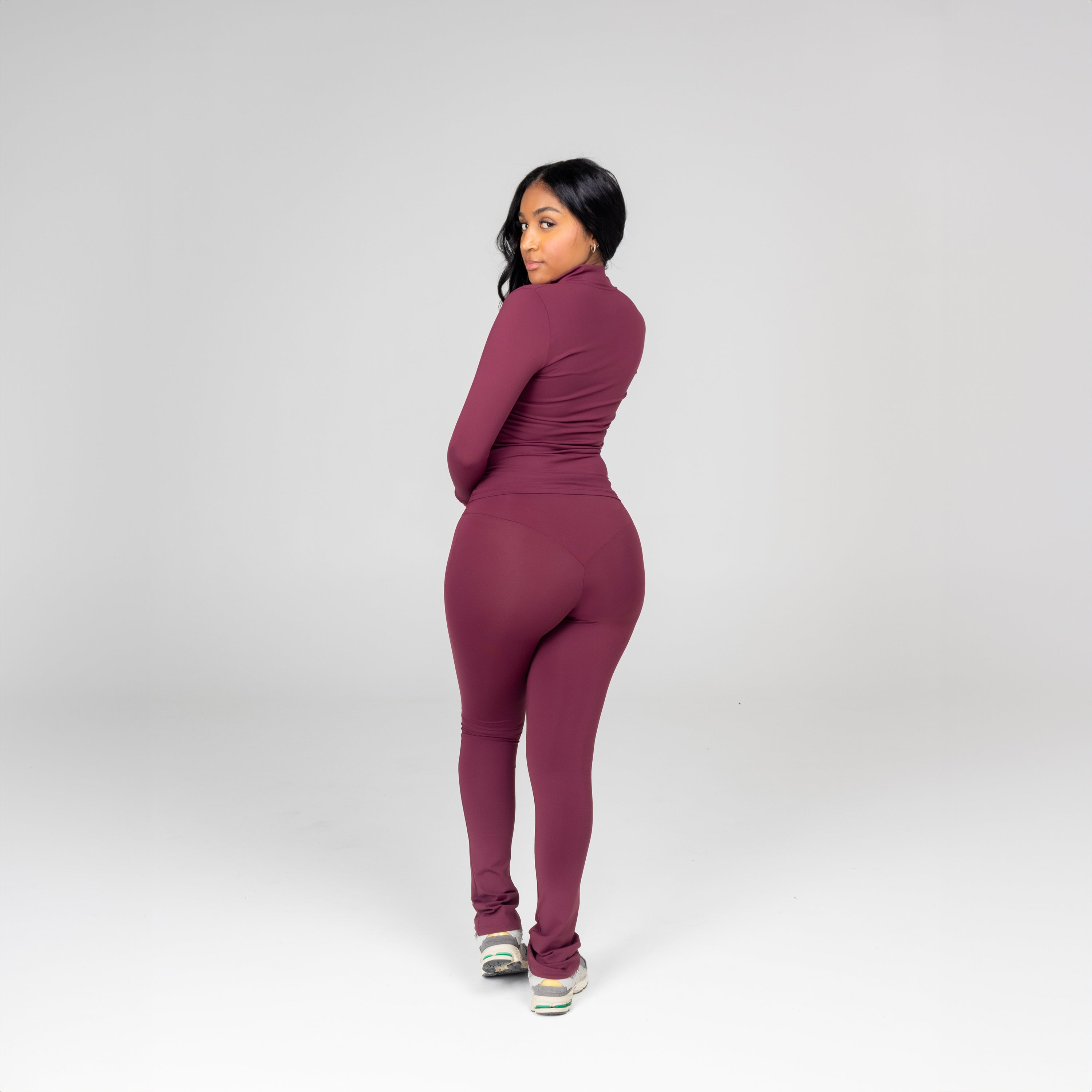 LIFESTYLE LEGGING FLARE WINE