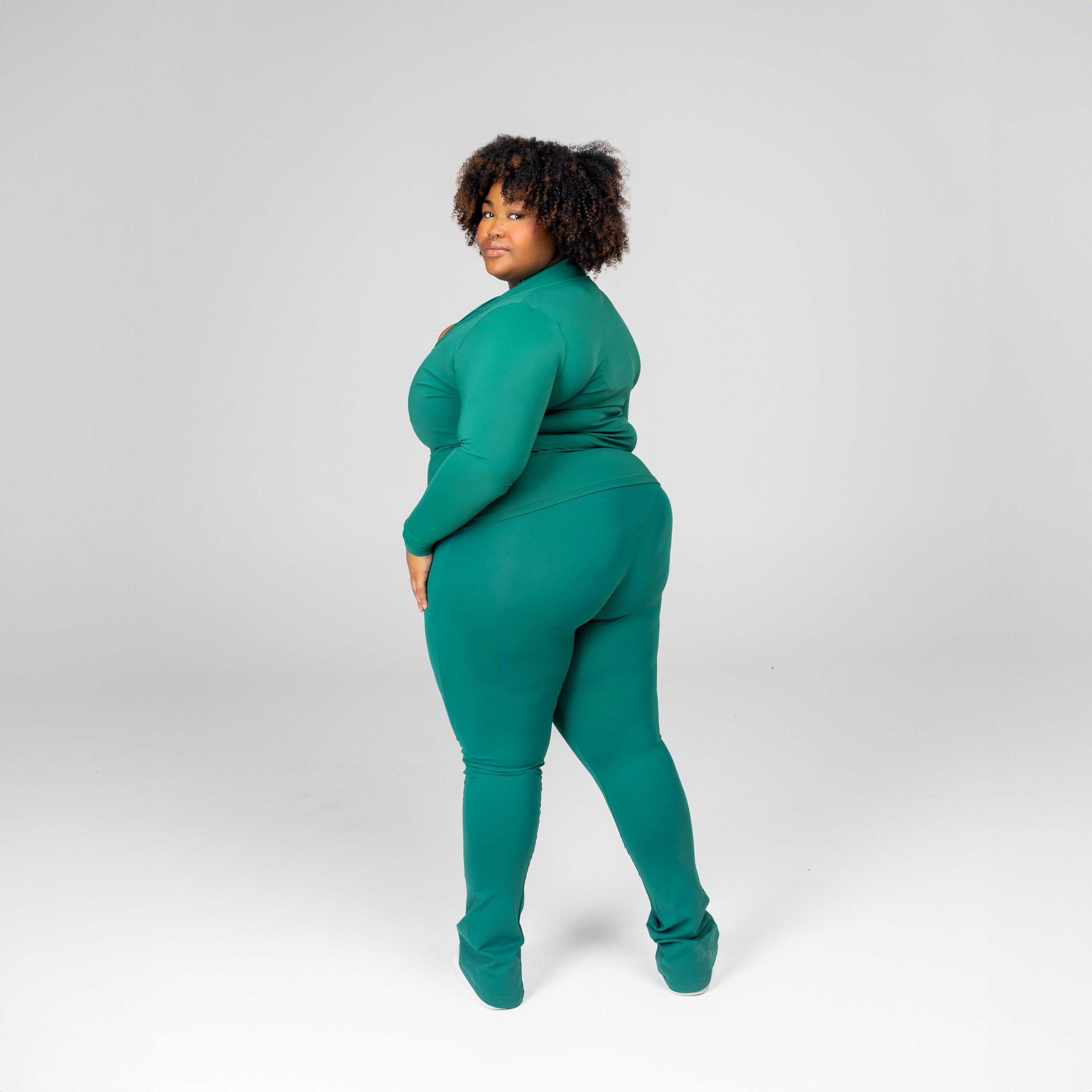 LIFESTYLE LEGGING FLARE EMERALD