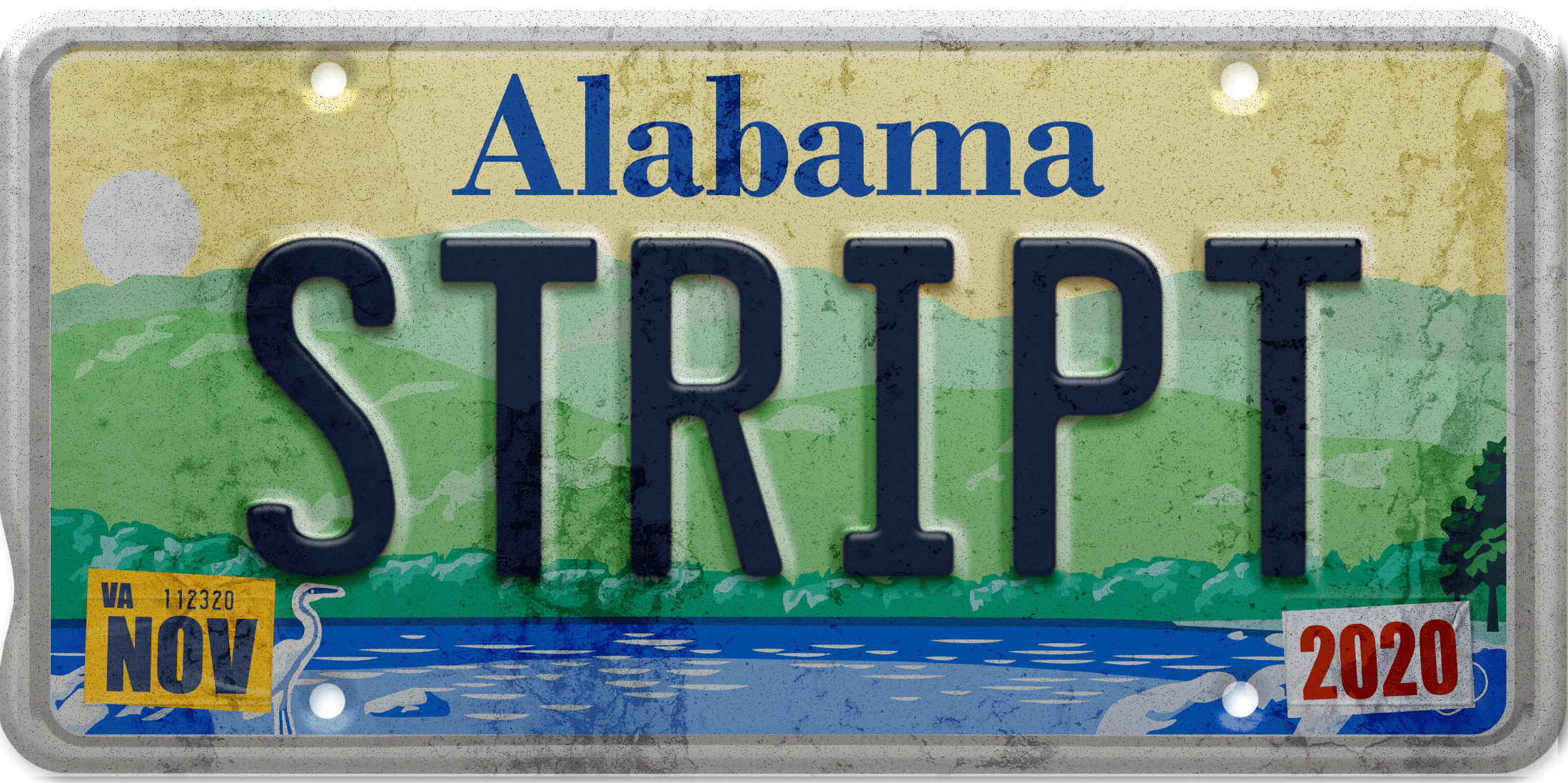 AL license plate