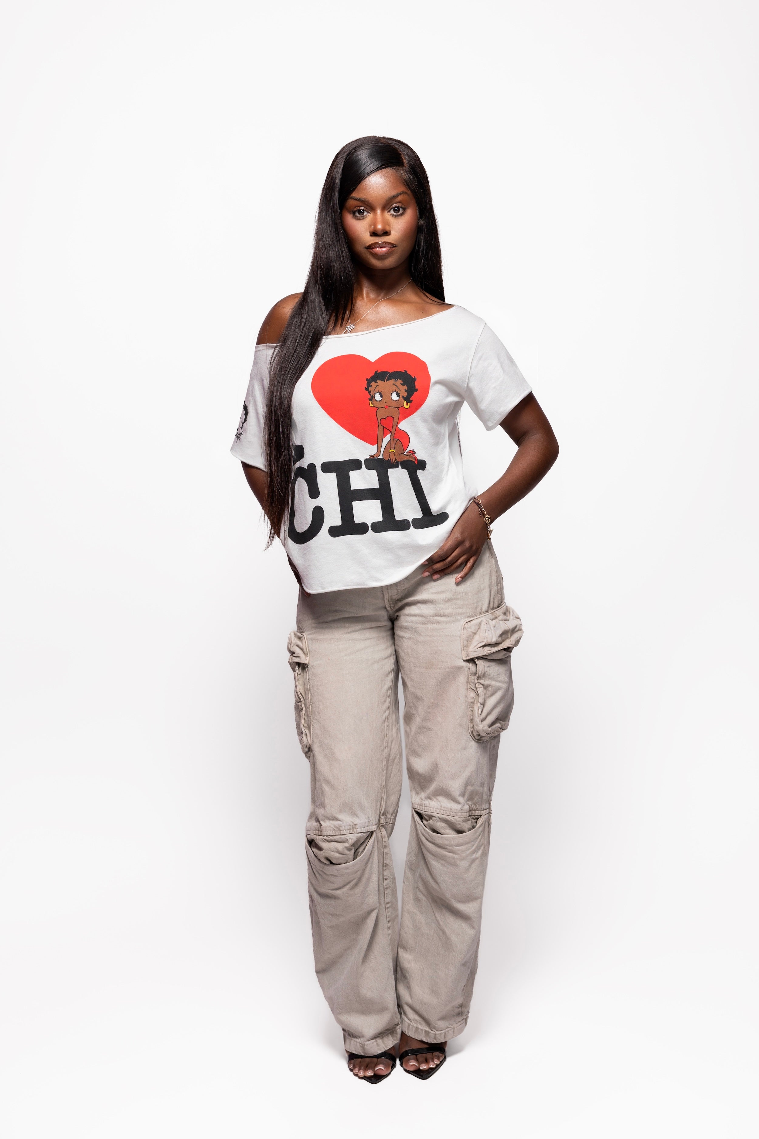 I <3 CHI OFF SHOULDER TEE-thumbmail-3