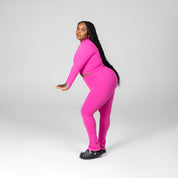 LIFESTYLE LEGGING FLARE HOT PINK