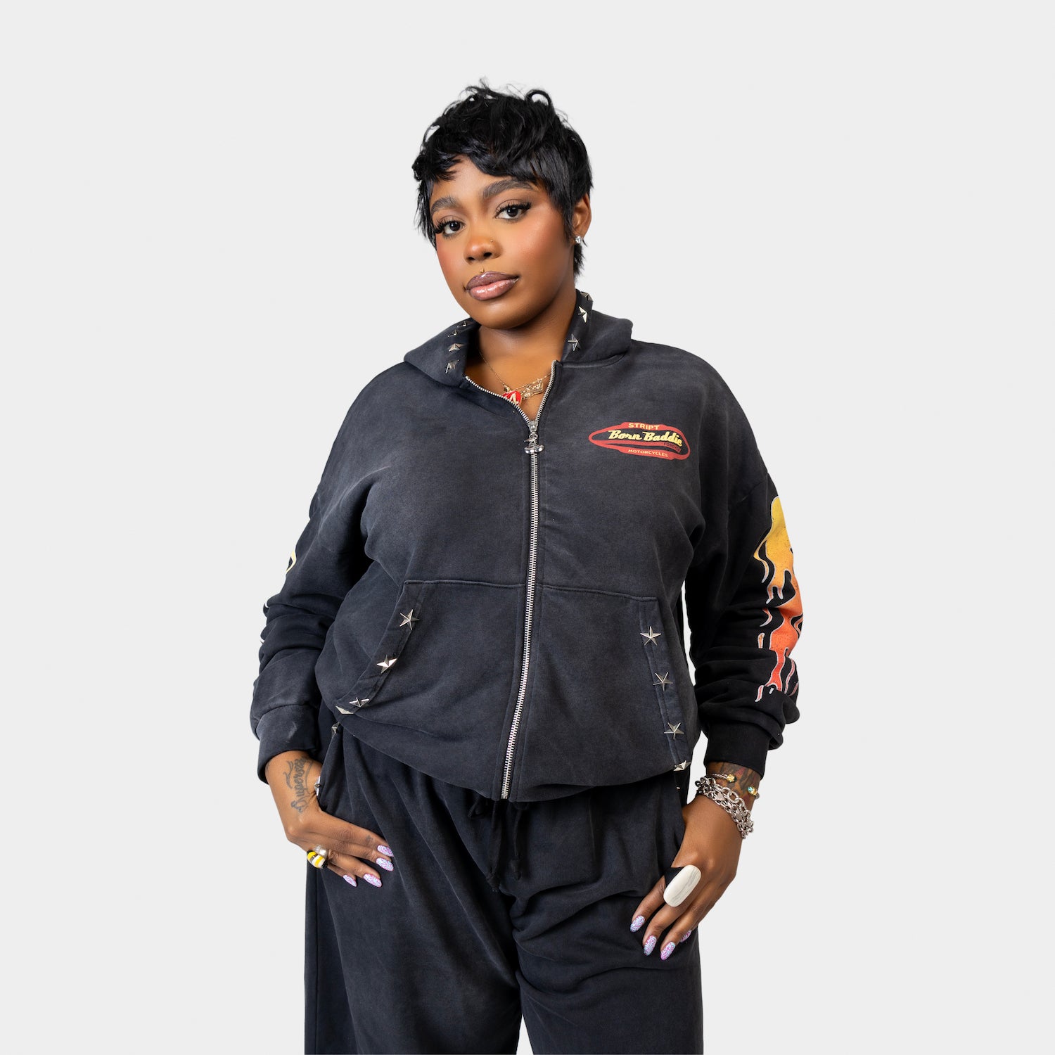 MOTO CLUB FULL ZIP – STRIPT