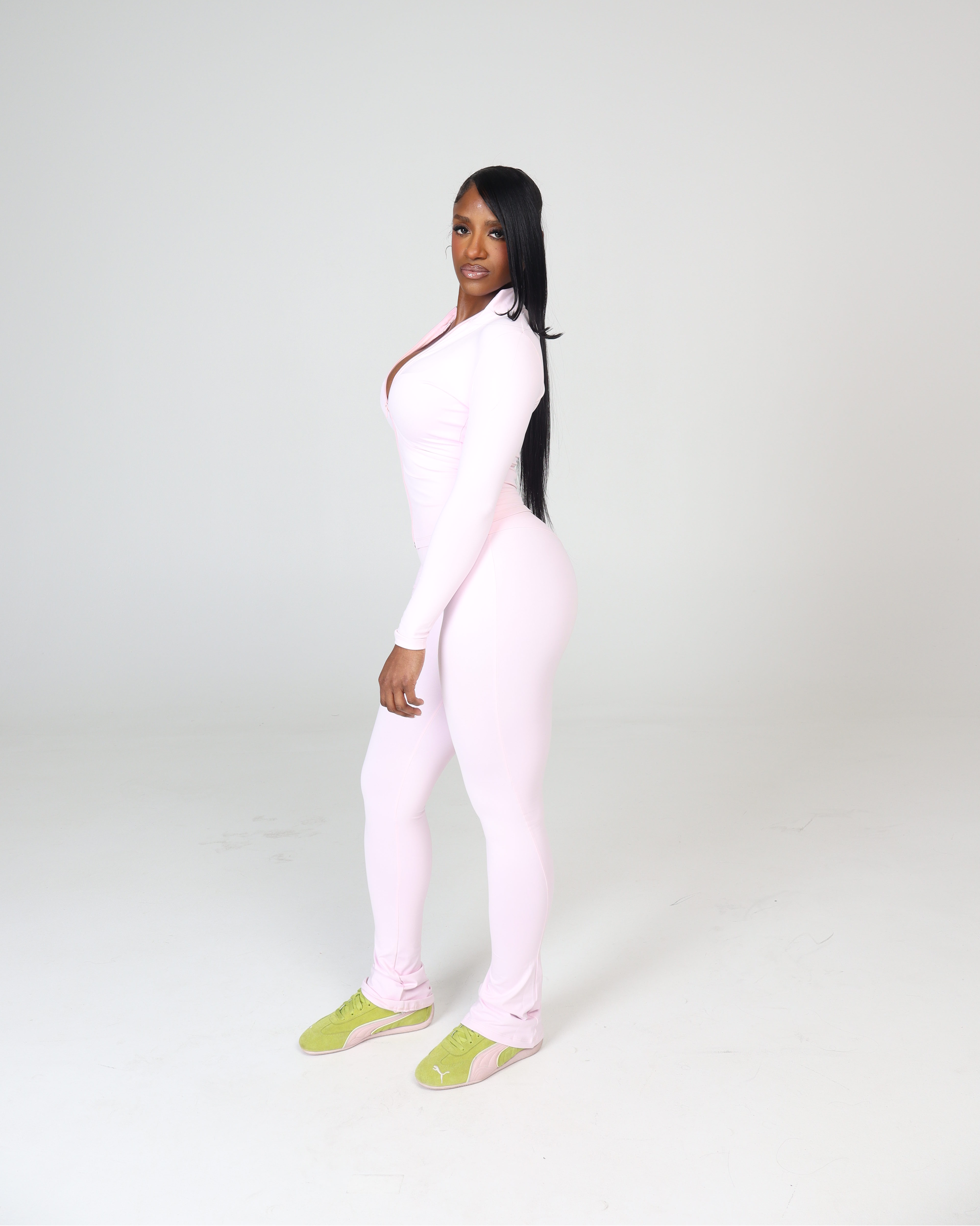 BABY PINK STACKED LEGGING SET