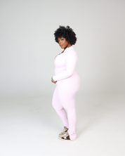 BABY PINK STACKED LEGGING SET