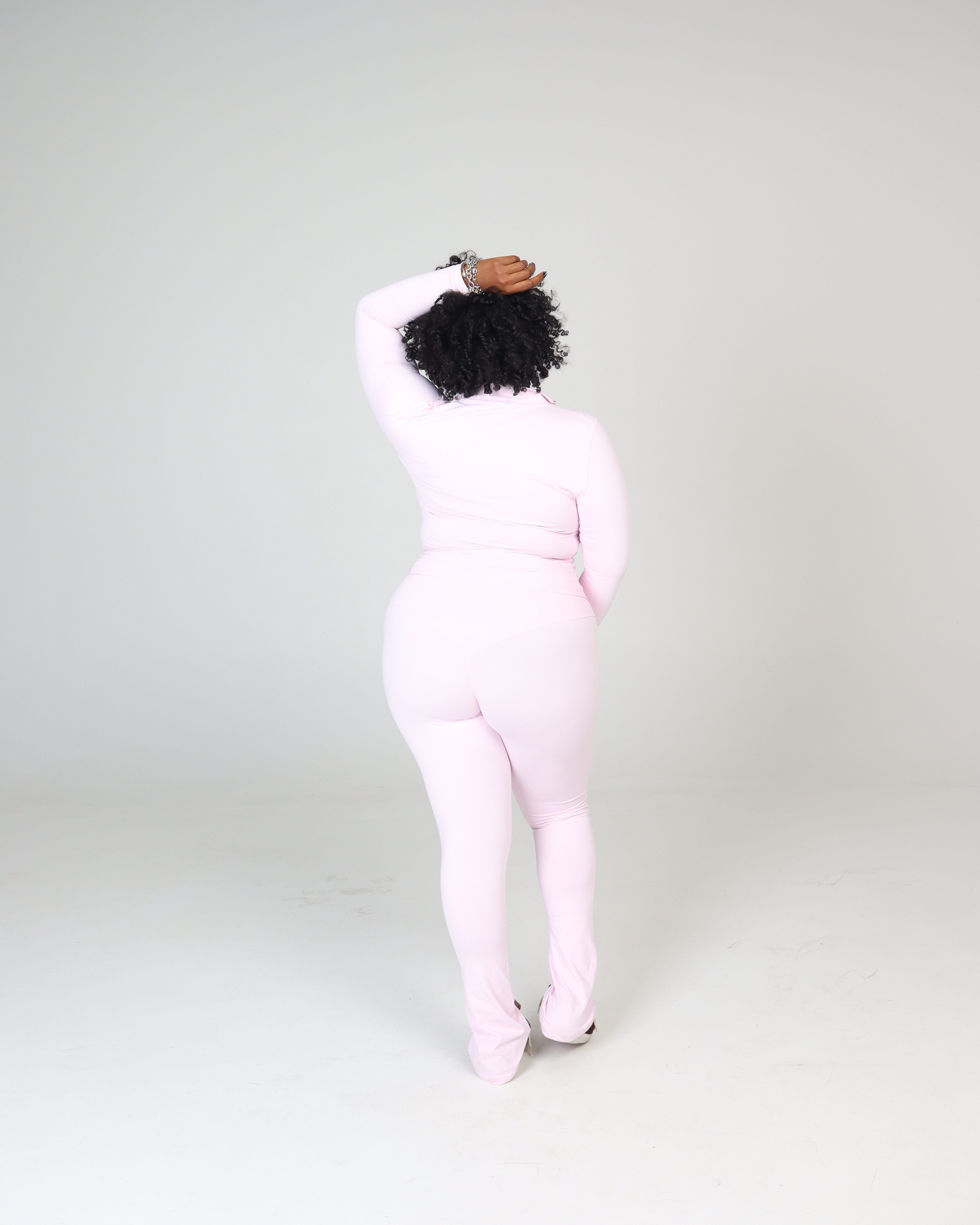 BABY PINK STACKED LEGGING SET