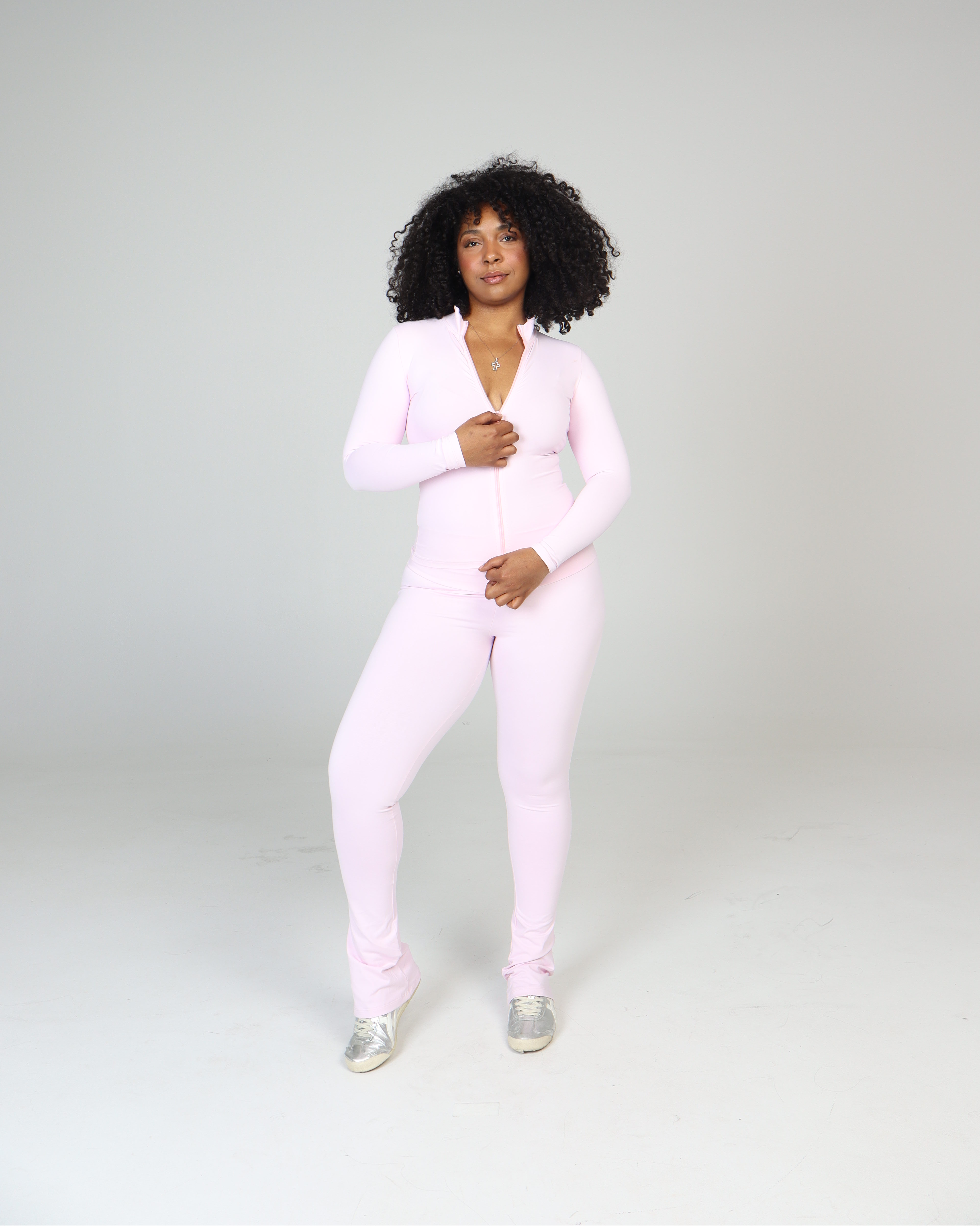 BABY PINK STACKED LEGGING SET