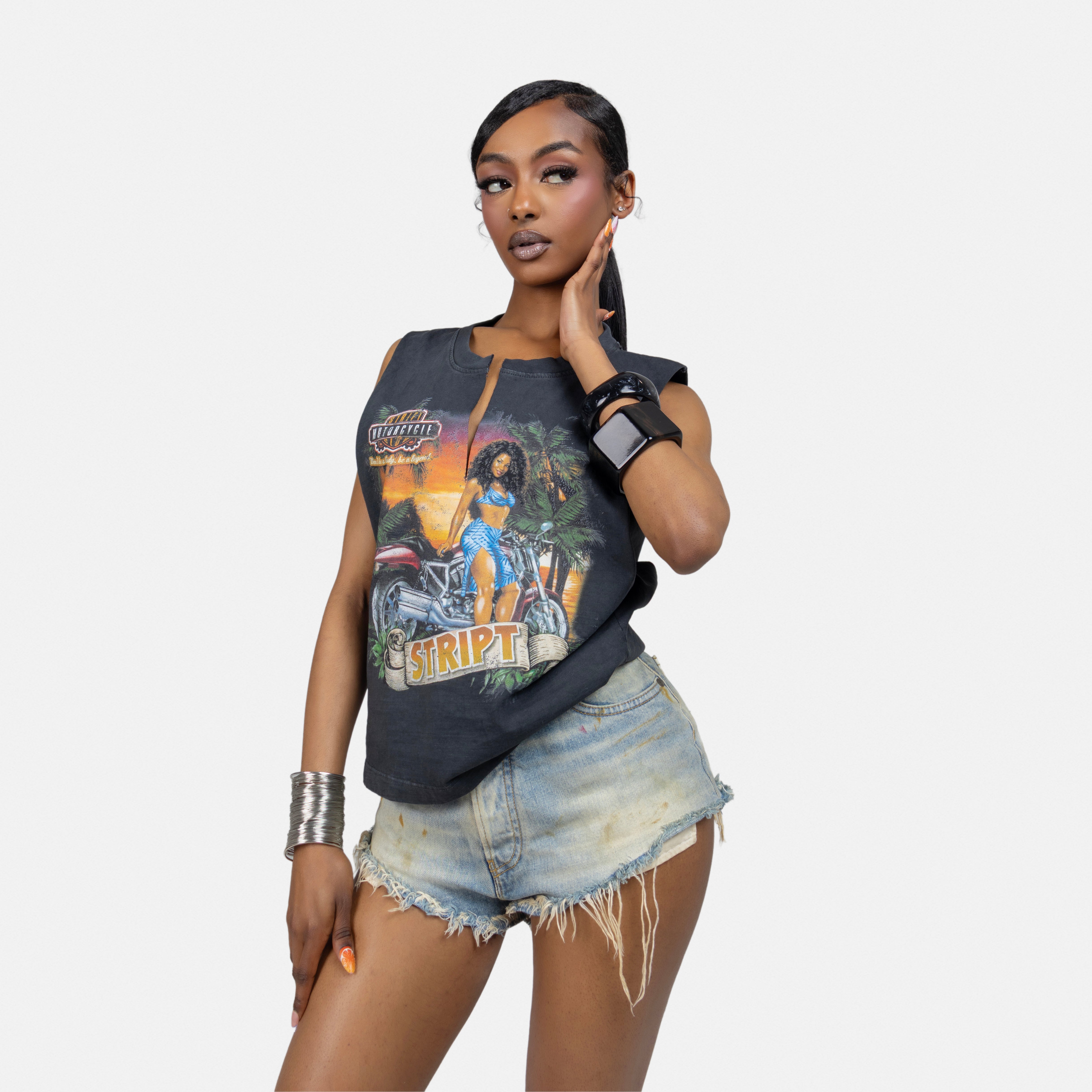 HONOLULU HOTTIE VINTAGE TEE-thumbmail-4