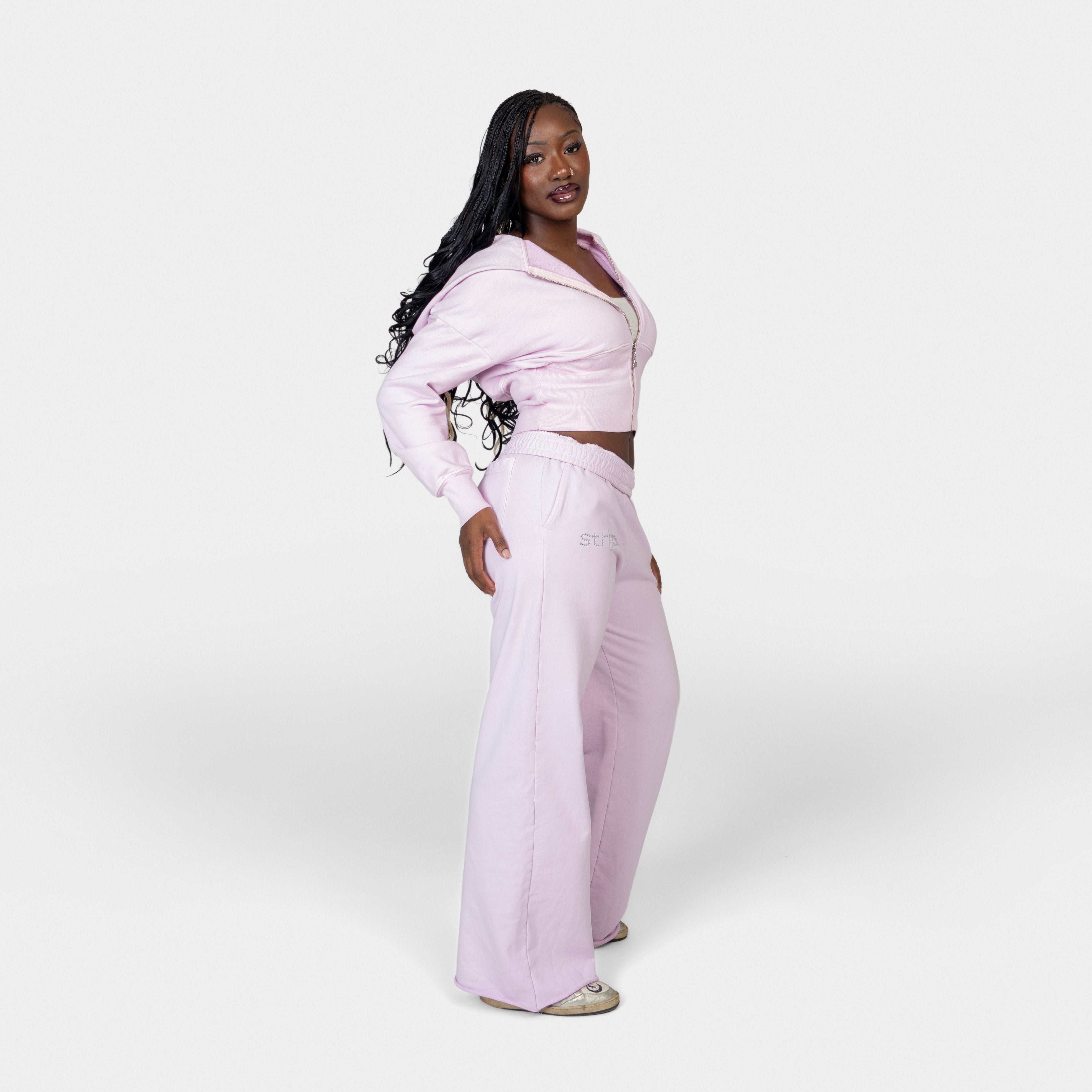BABY PINK CORSET HOODIE