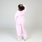 BABY PINK CORSET HOODIE