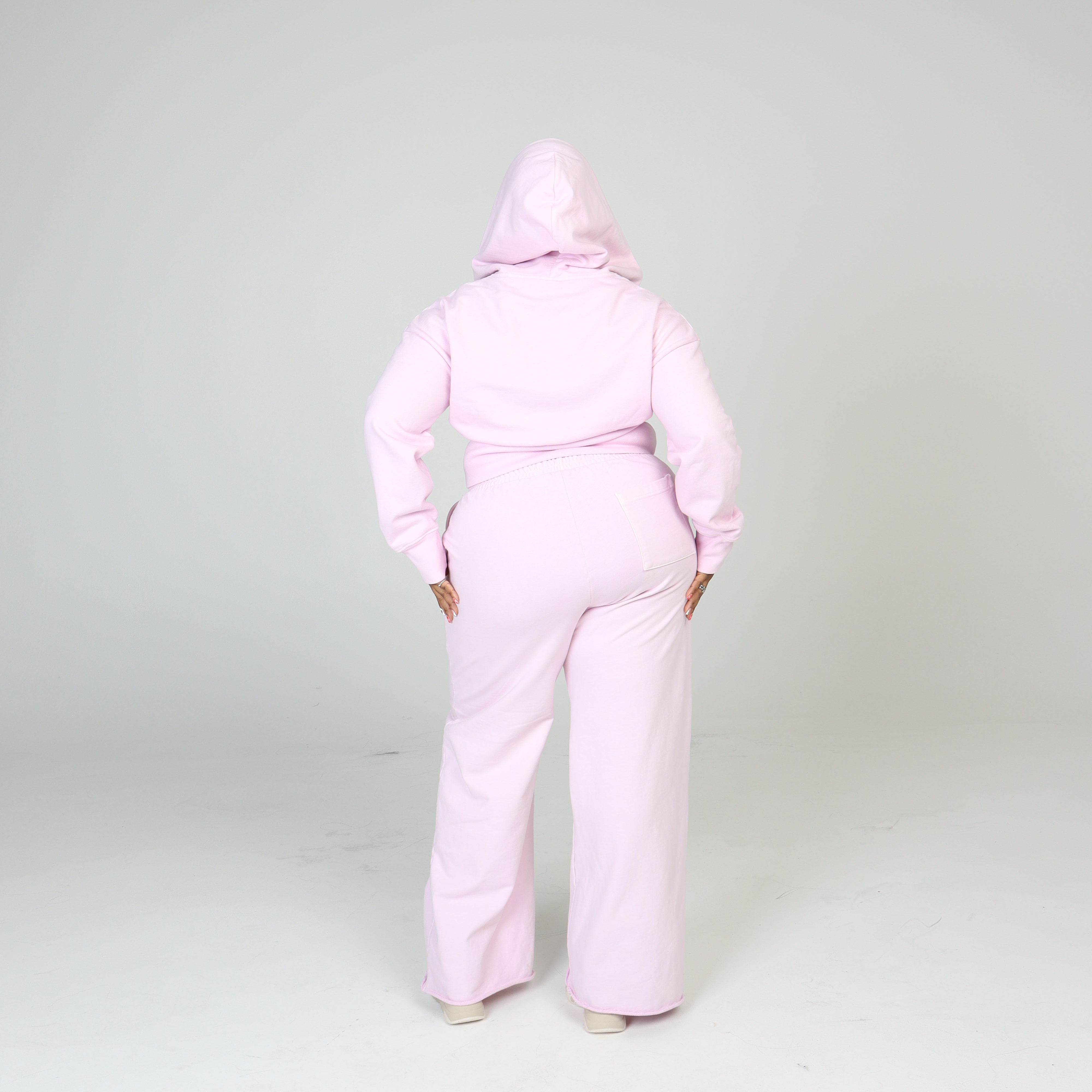 BABY PINK CORSET HOODIE
