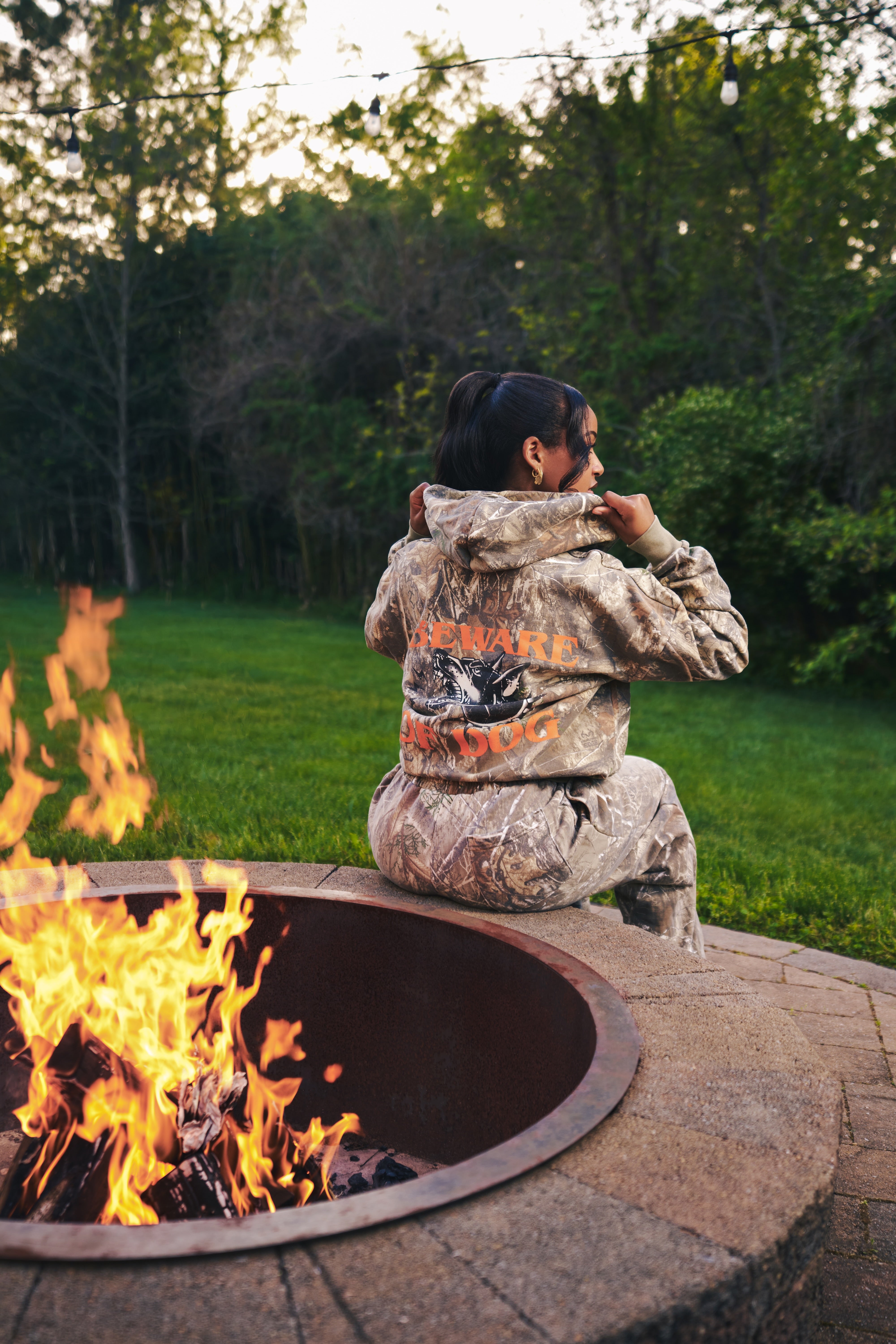 CAMO FULL ZIP HOODIE