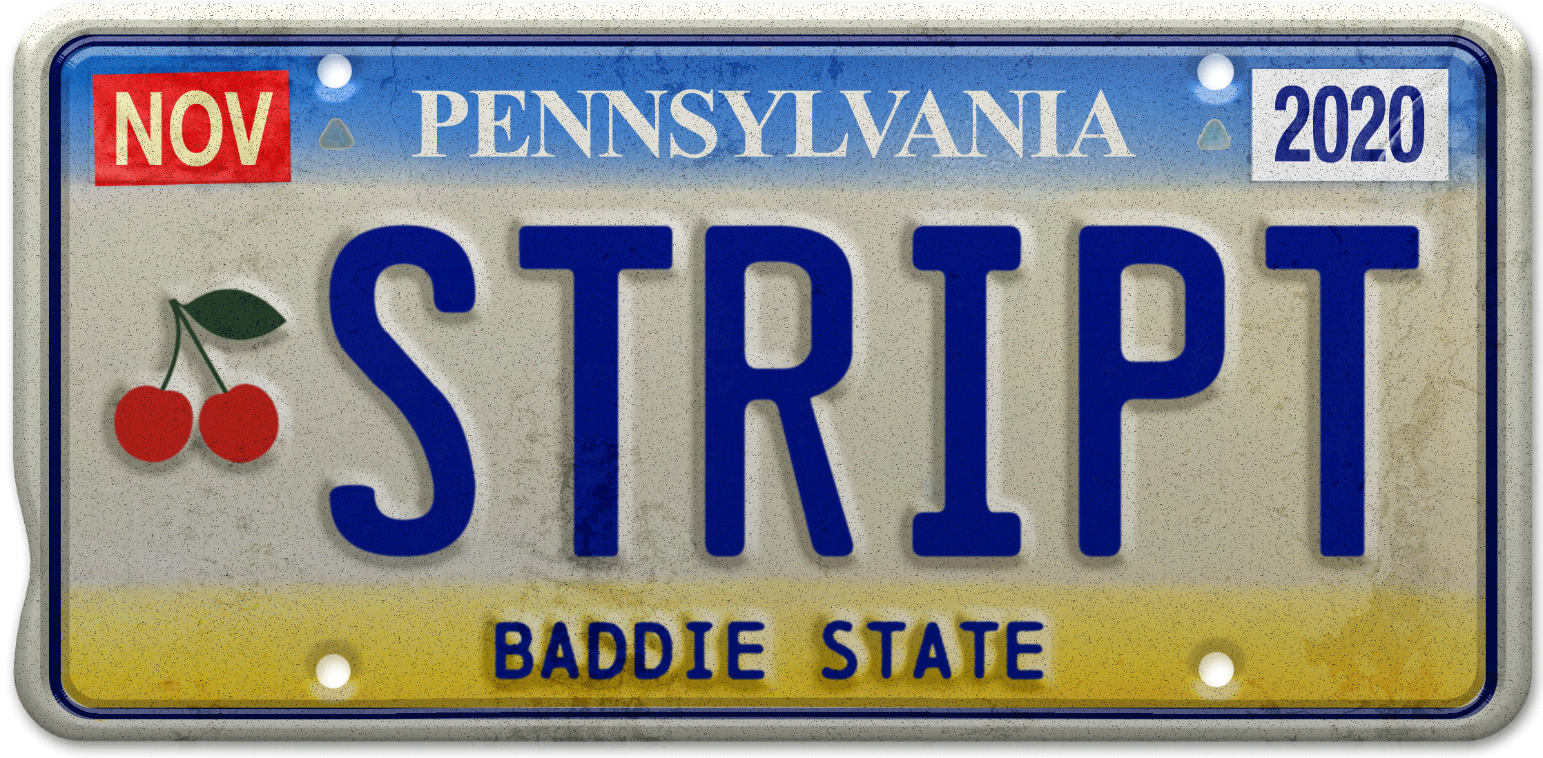 PA license plate