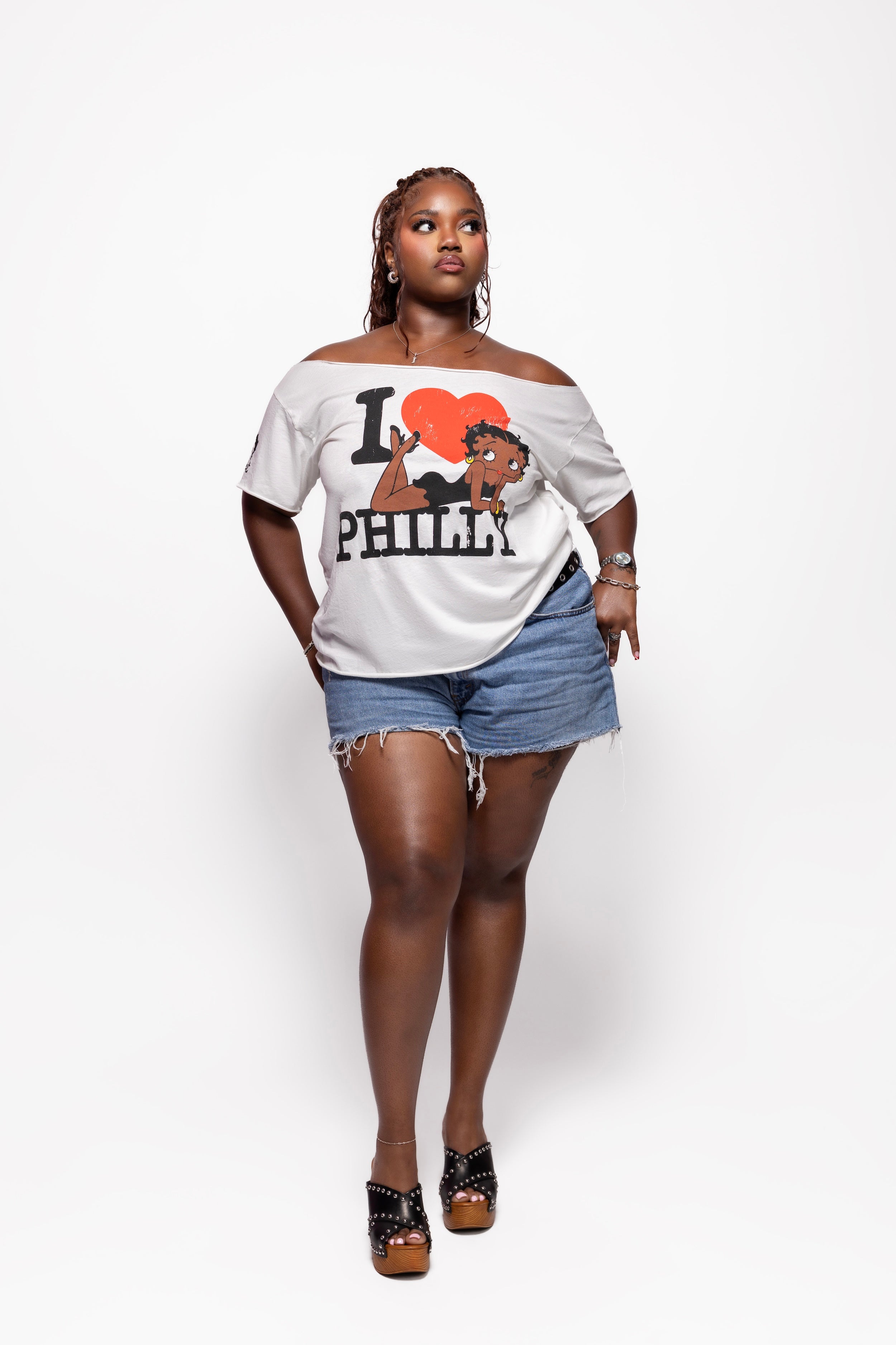I <3 PHILLY OFF SHOULDER TEE