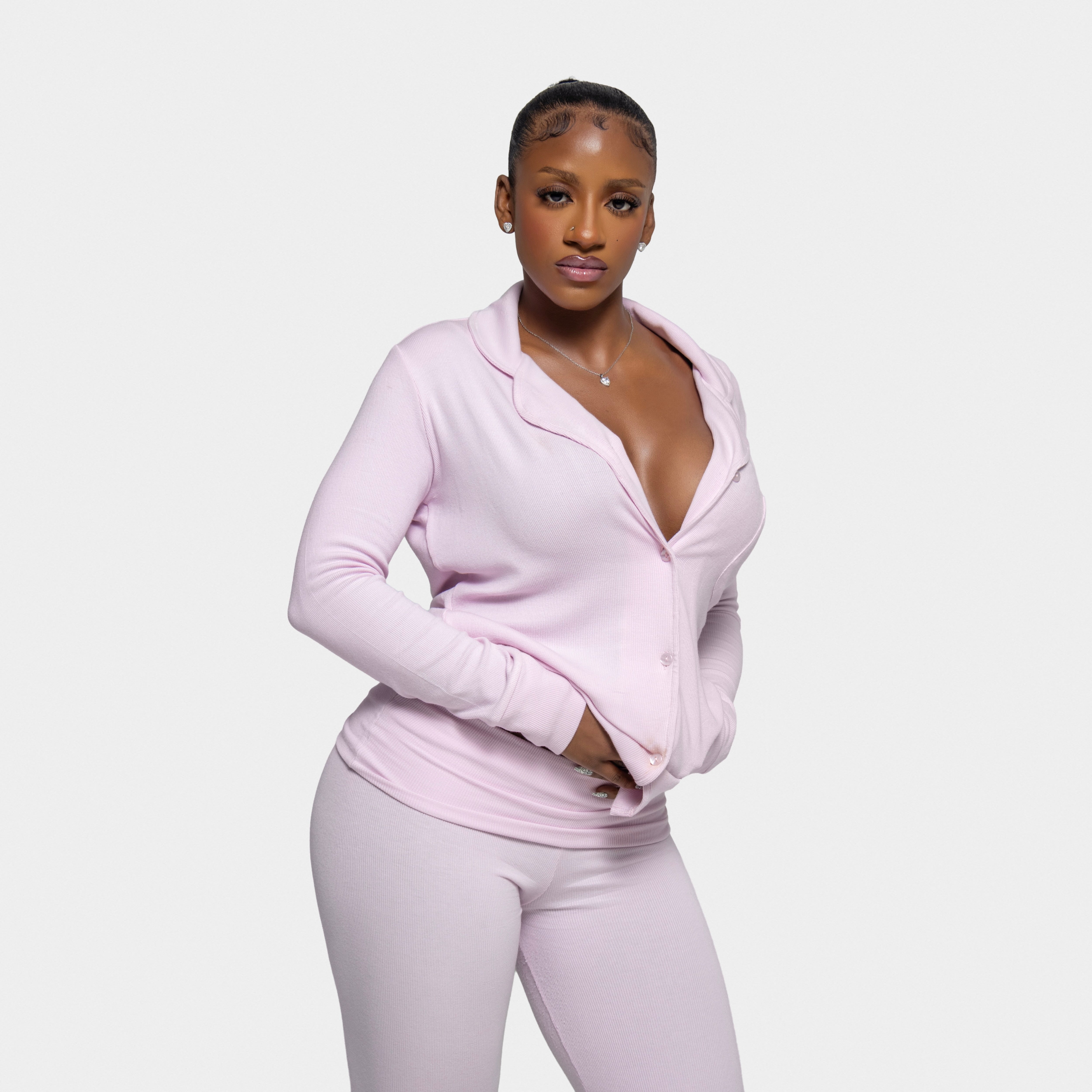 LONG SLEEVE BUTTON UP TOP