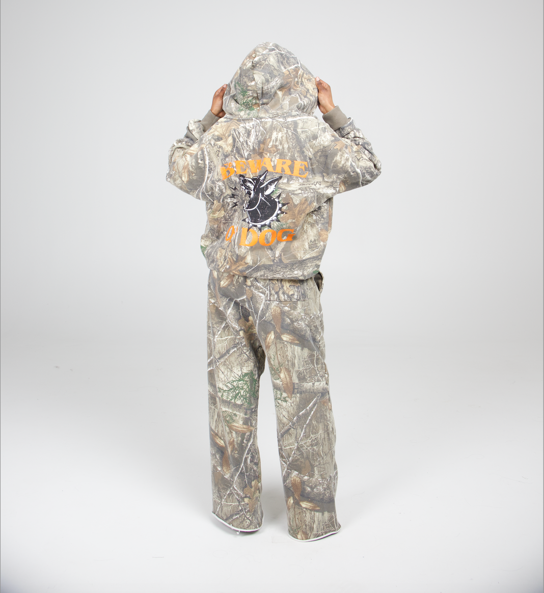CAMO BEWARE OF DOG FULL ZIP