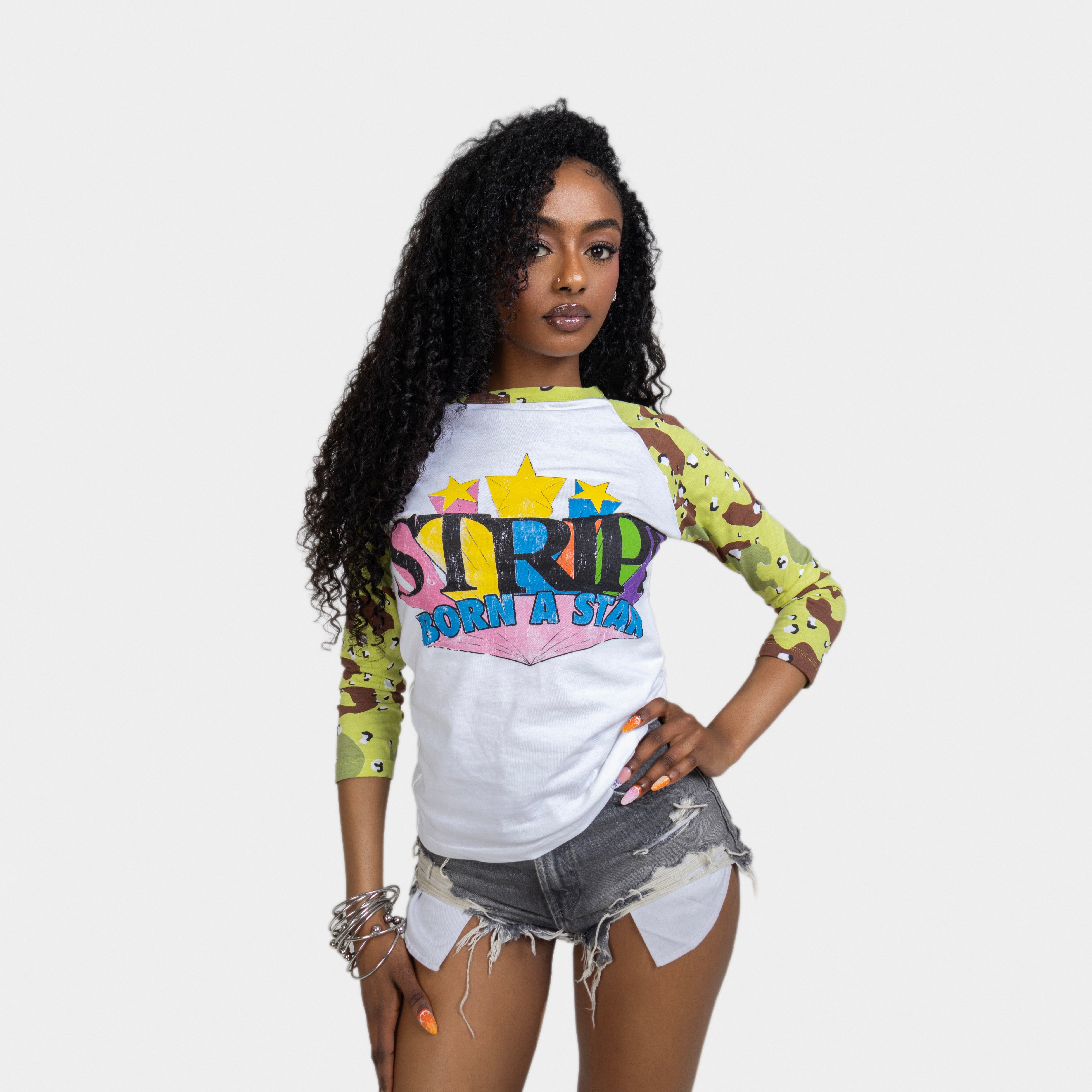 camo raglan