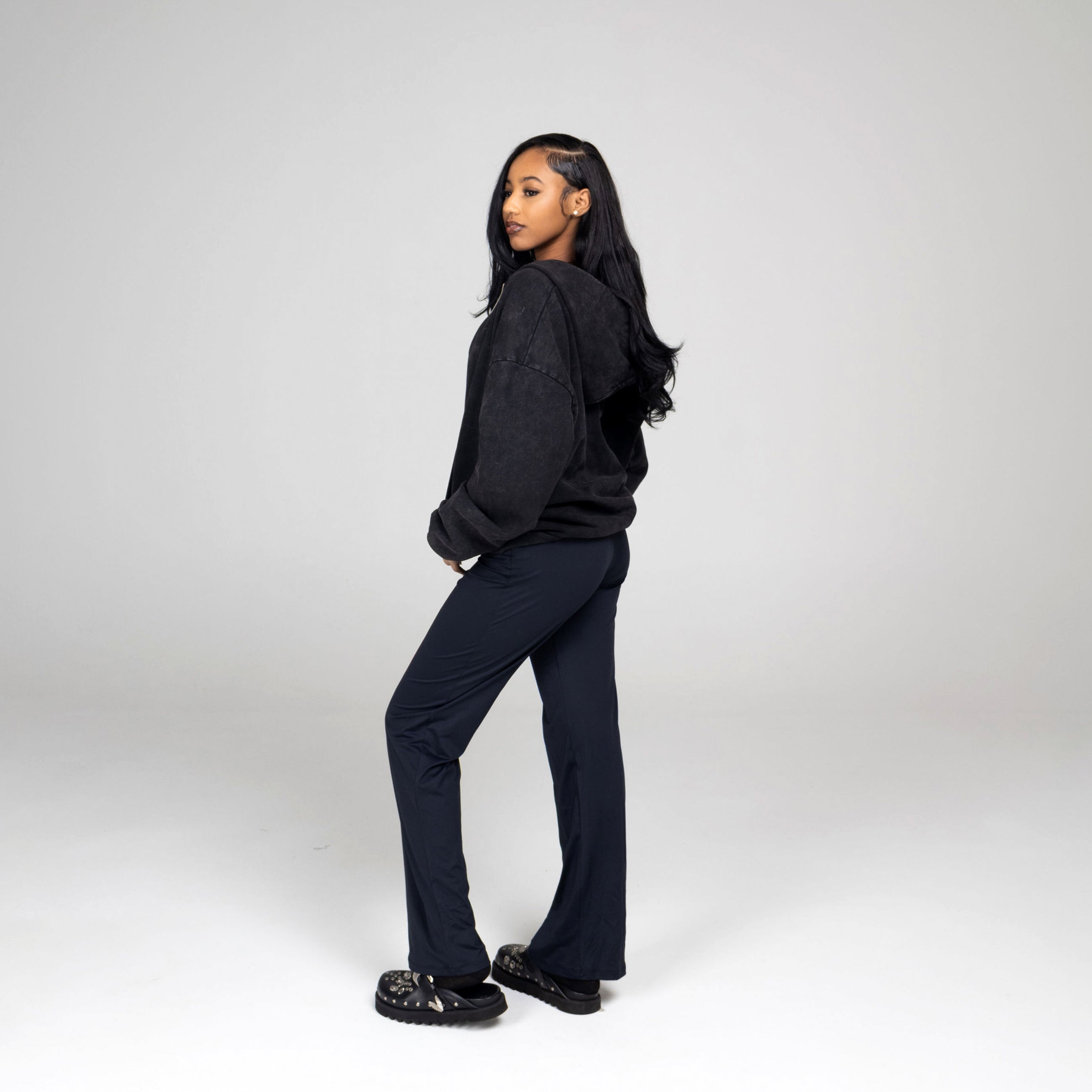 トップス SWEATS COZY ZIP UP - BLACK Black Cozy Zip Up | Sweats Collective