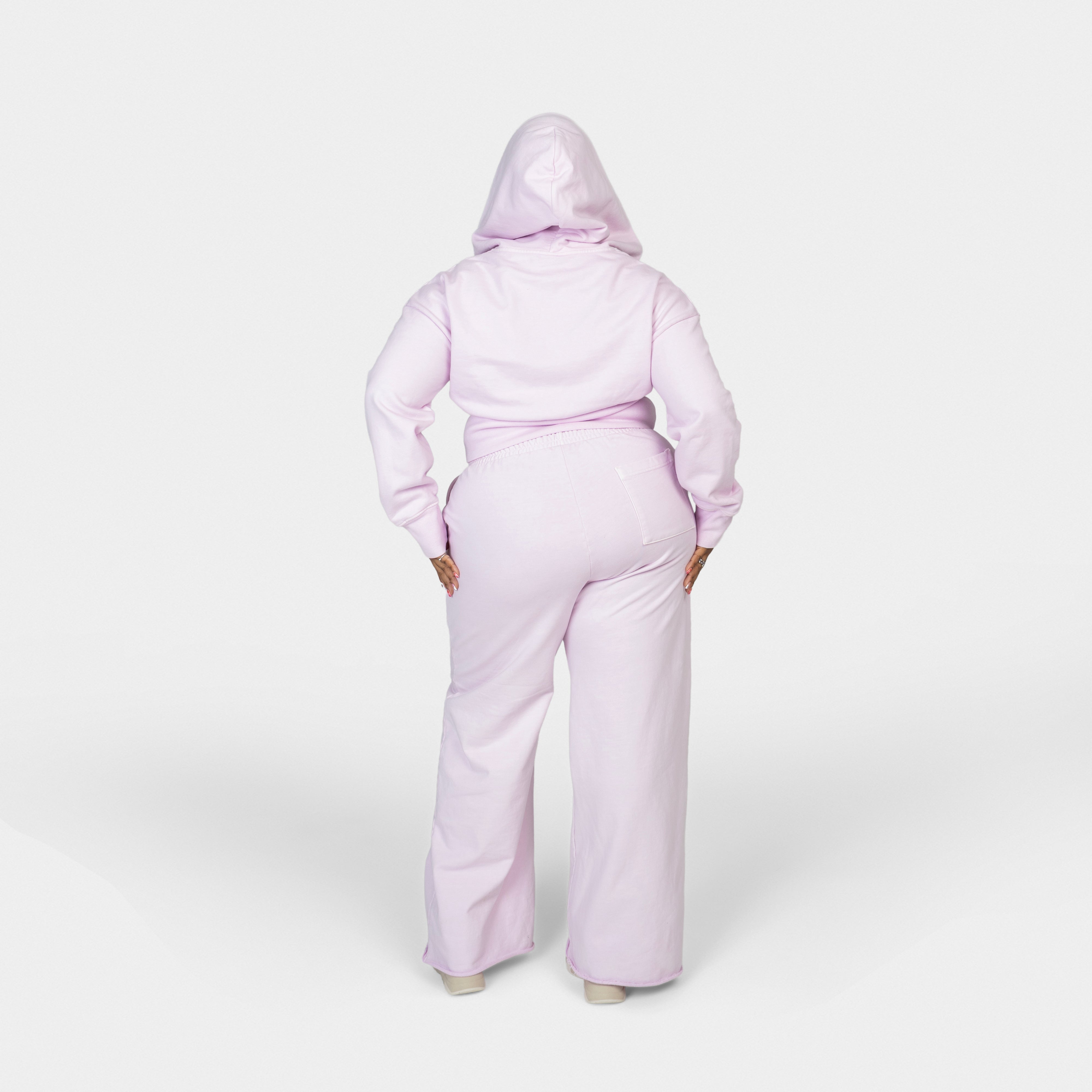 flare sweats baby pink