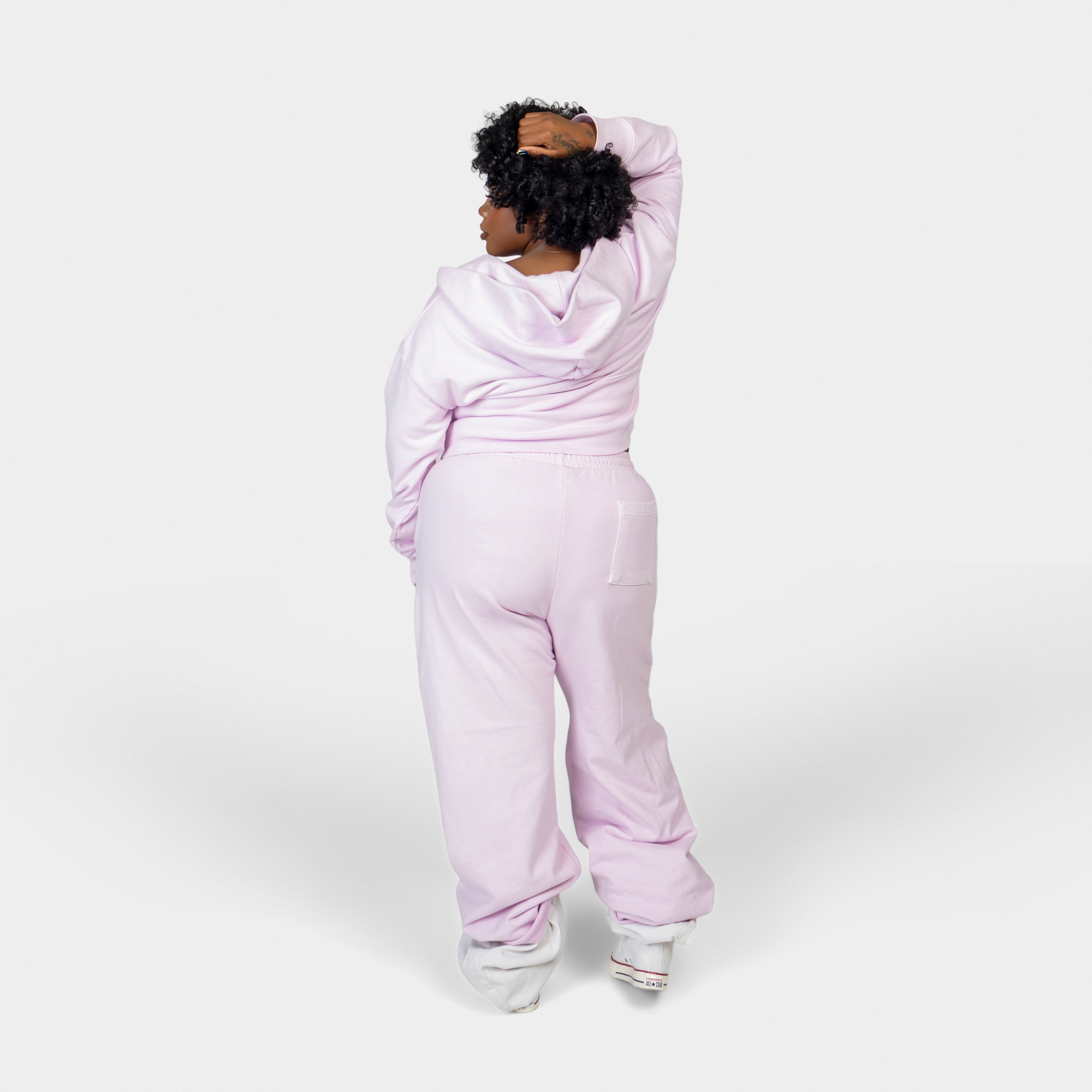 flare sweats baby pink