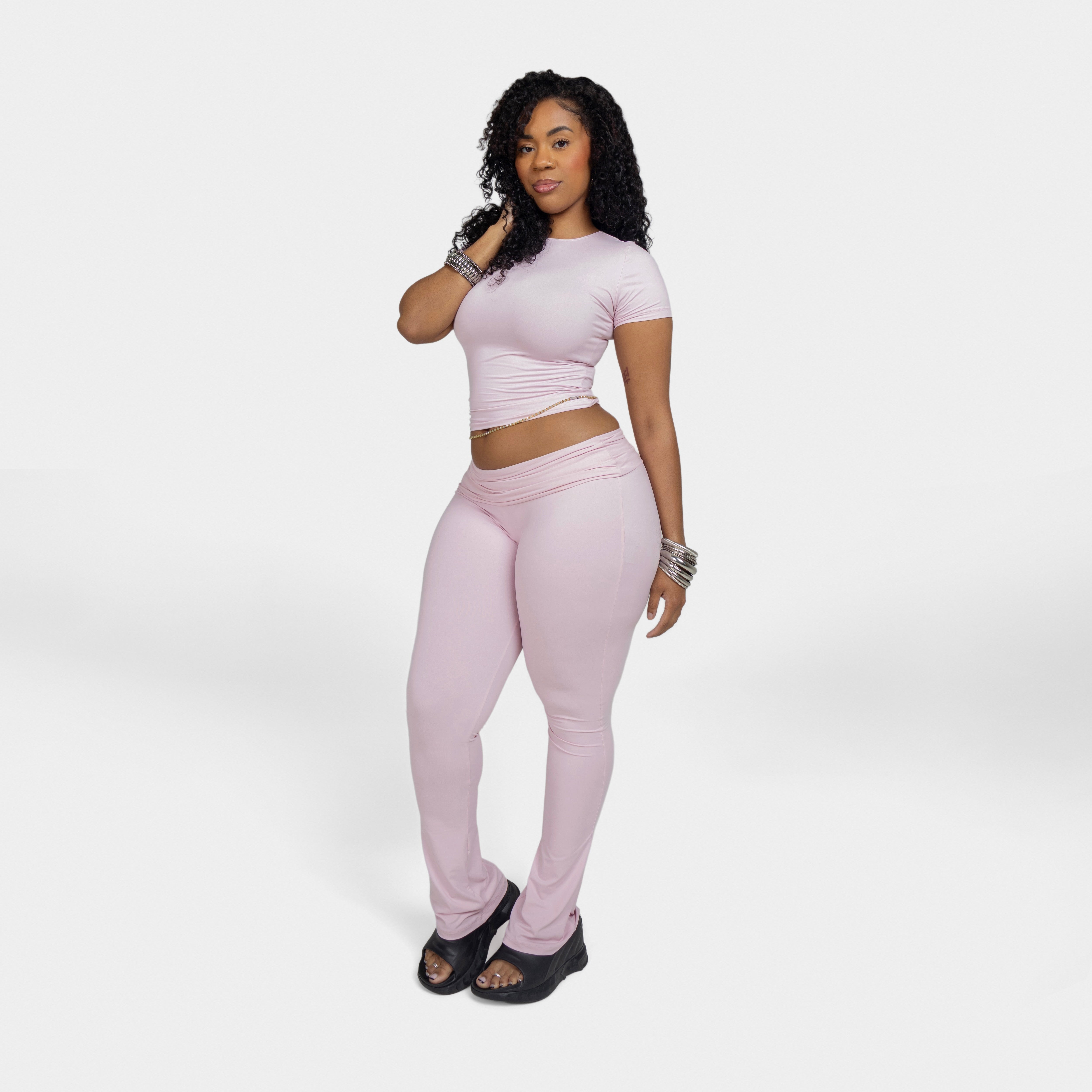 foldover baby pink