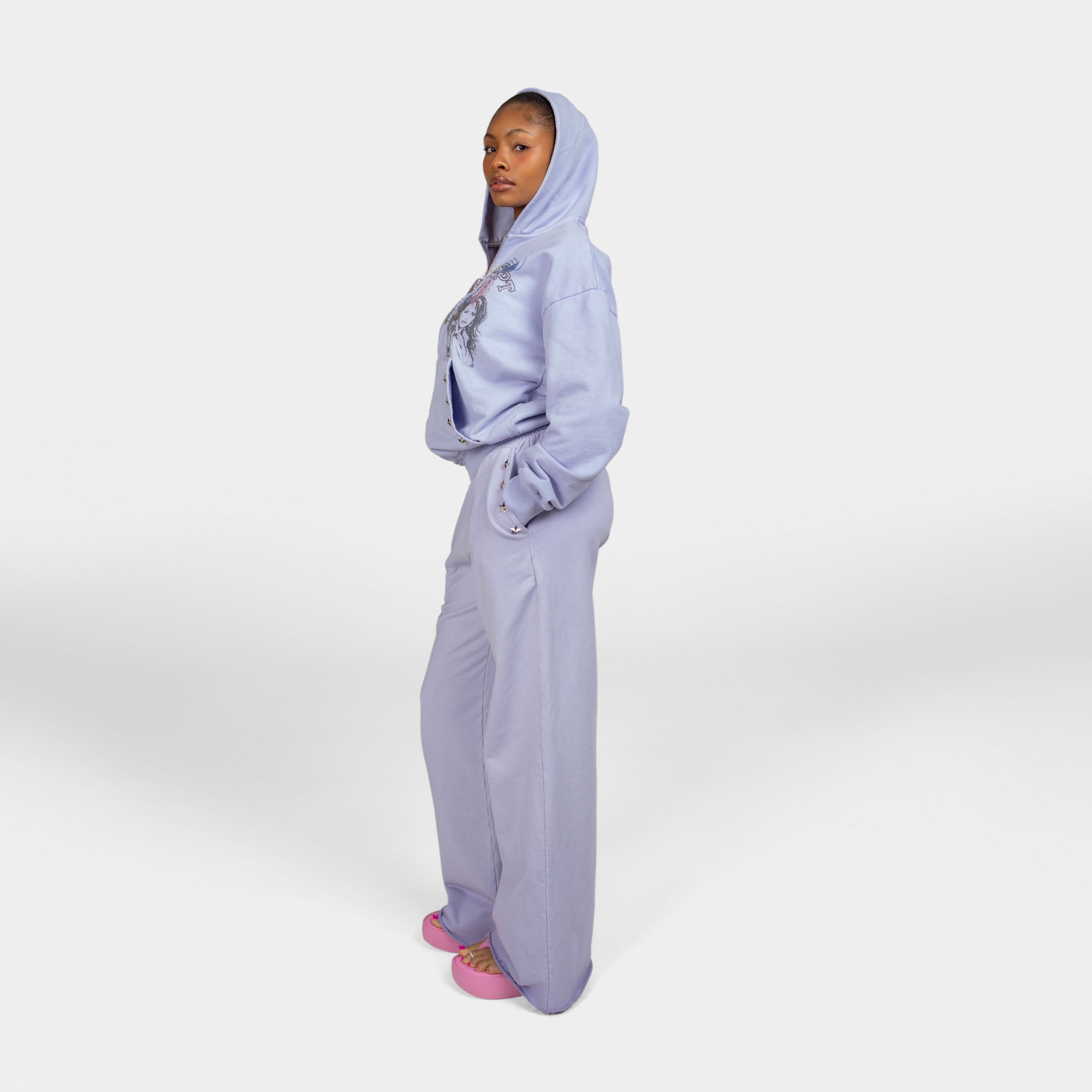 flare sweats lavender