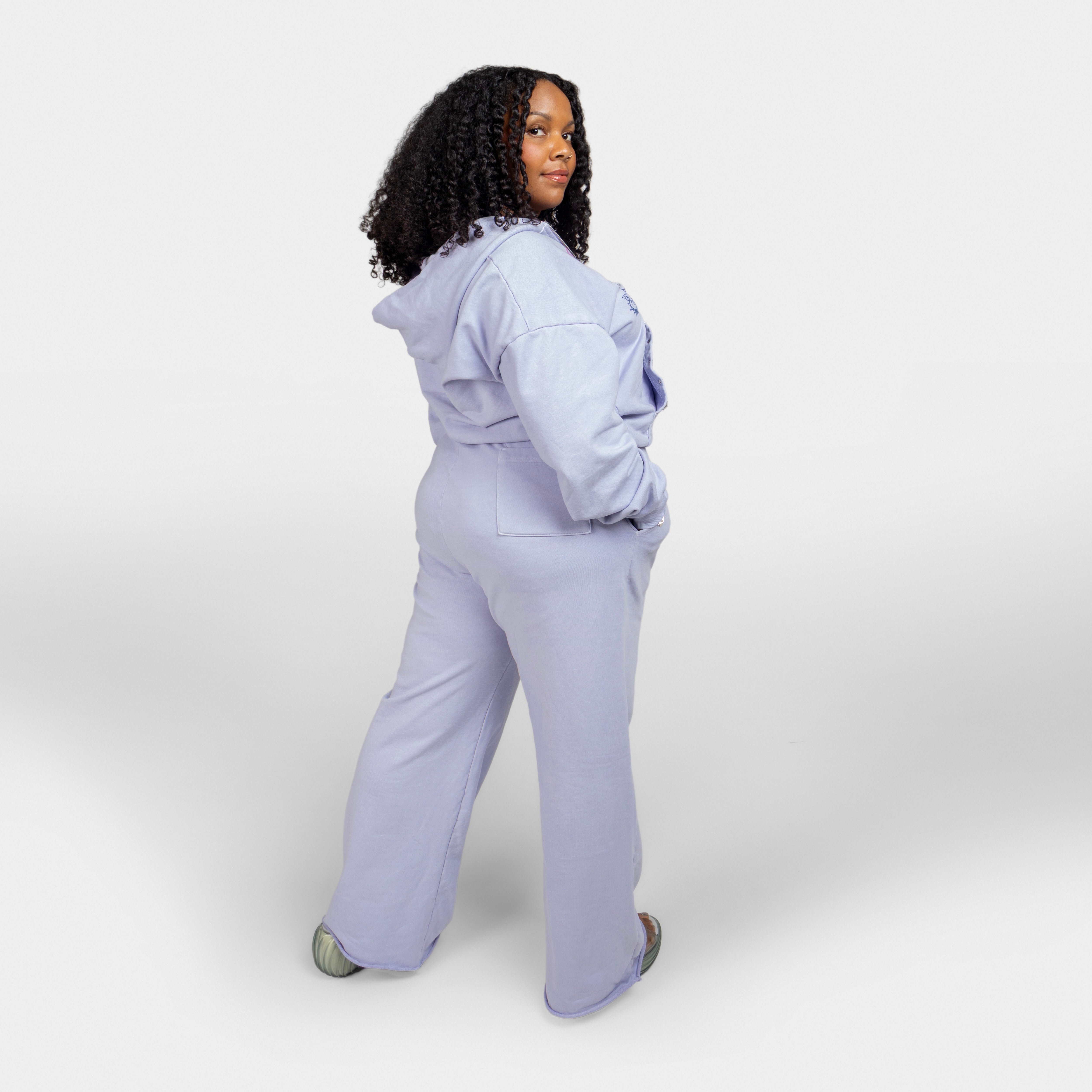 flare sweats lavender