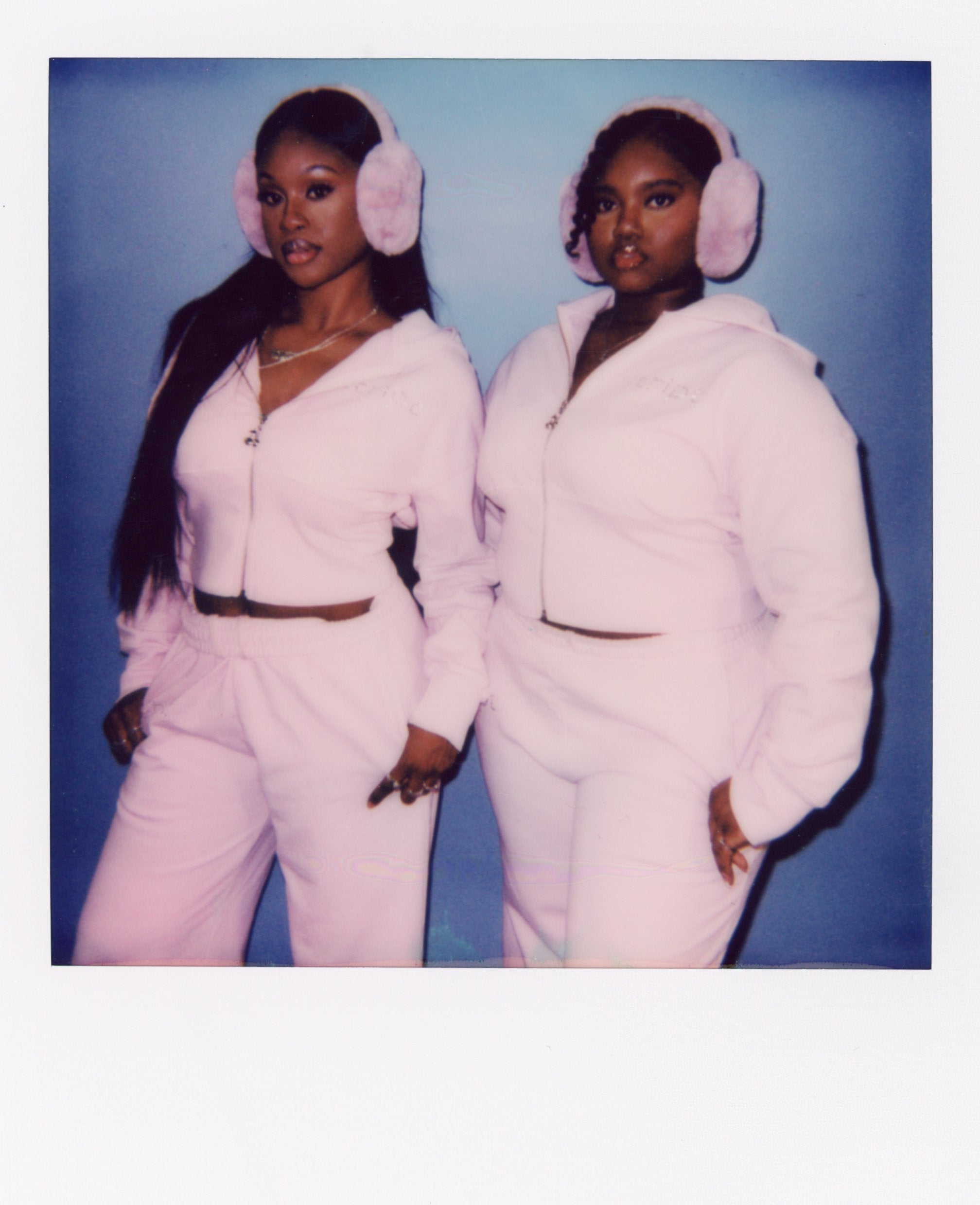 BABY PINK CORSET HOODIE + FLARE SWEATS BUNDLE