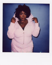 BABY PINK CORSET HOODIE