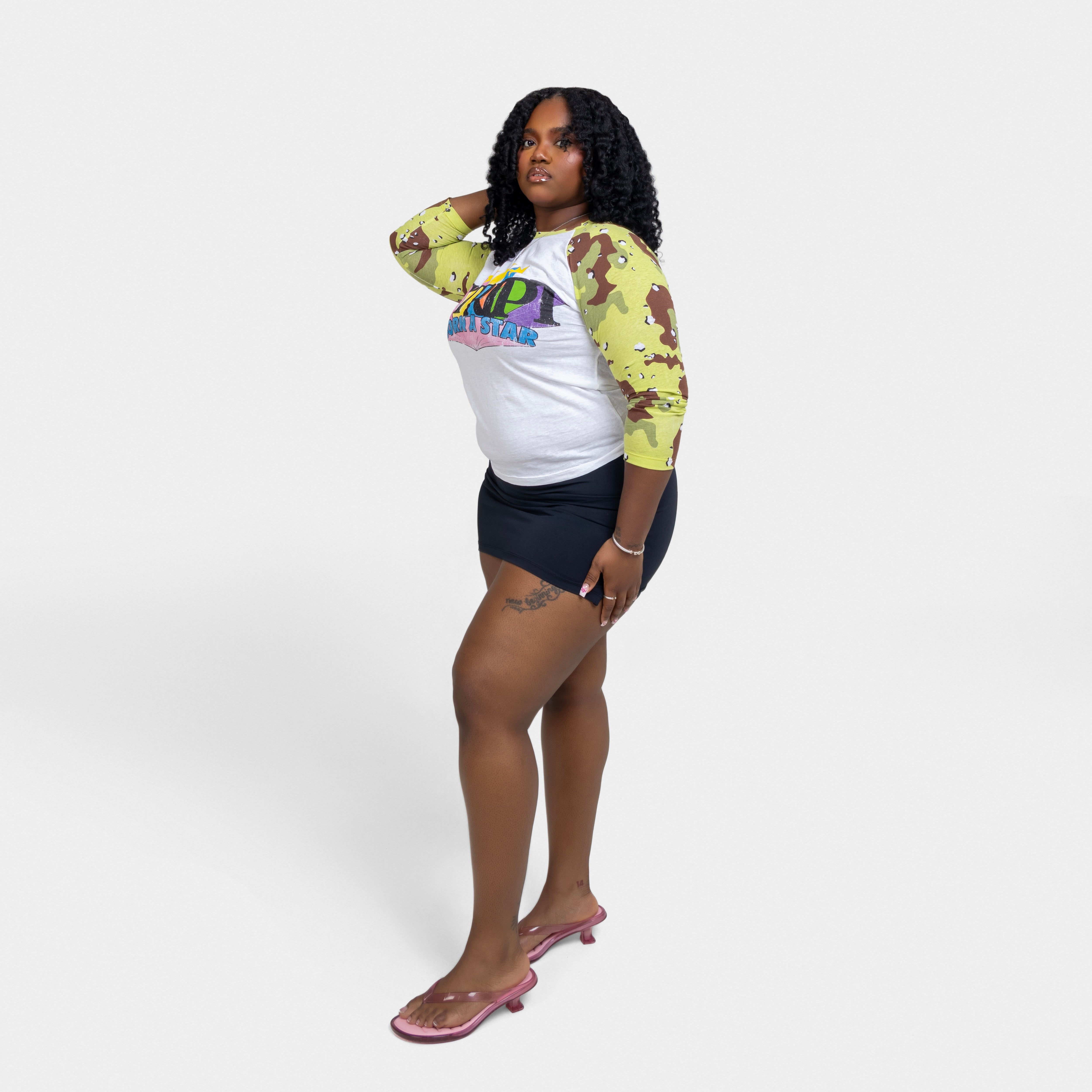 camo raglan