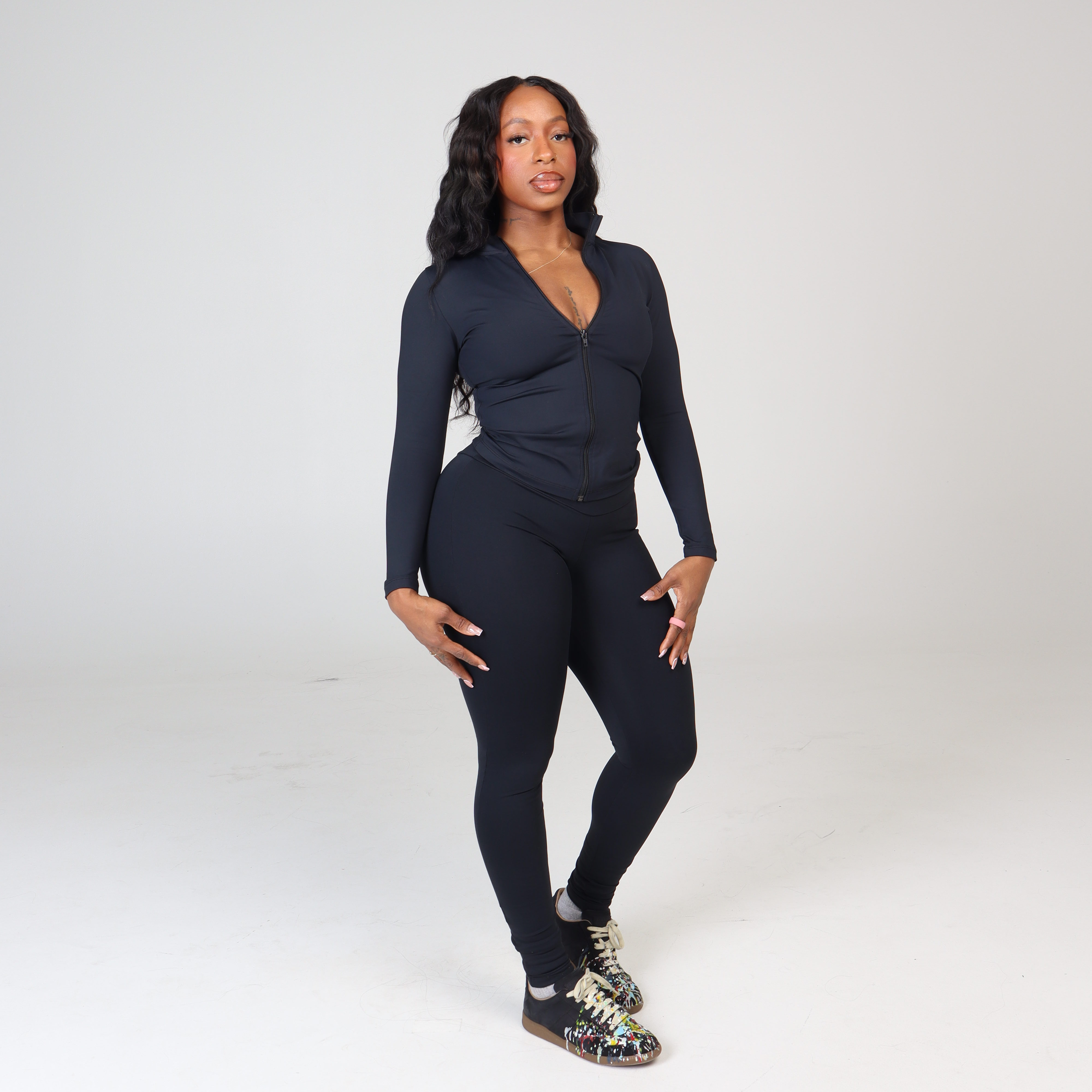 SIGNATURE SKINNY LEGGING SET BLACK