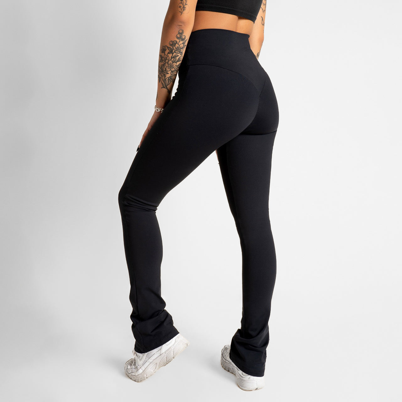 thumbnail image 2 of SEVEGO Women's Extra Long Yoga Leggings - Over The Heel Stacked Pants With Pockets 2 of 10